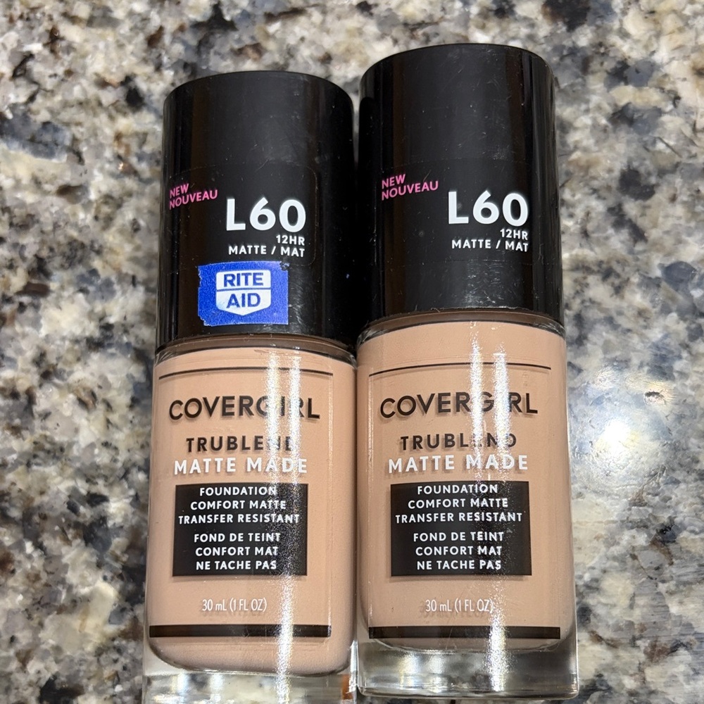 COVERGIRL TruBlend Matte Made Foundation L60 light nude Set of 2